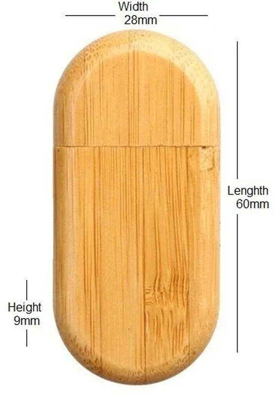 KBR PRODUCT 1+1 combo innovative design wooden oval shape high speed USB 2.0 storage device 16 GB Pen Drive Compatible with Gaming Console, Desktop Computer, Audio Player, Televisi