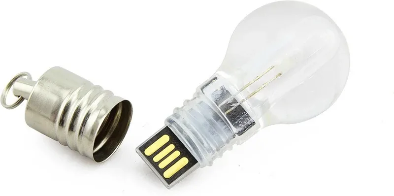 KBR PRODUCT combo 1+1 LED bulb shape design 4 GB Pen Drive Compatible with Gaming Console, Desktop Computer, Audio Player, Television, Laptop USB 2.0 Metal Case(Silver)