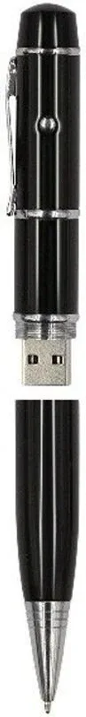 KBR PRODUCT LASER POINTER DESIGN METAL CHROME PEN 4 Pen Drive Compatible with Laptop, Audio Player, Desktop Computer, Television, Gaming Console USB 2.0 Metal Case(Black)