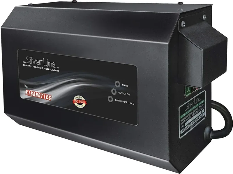 Kiranotics SilverLine Digital Voltage Stabiliser For Air Conditioner( 150 V - 270 V ) High & Low Cut Off(Black)