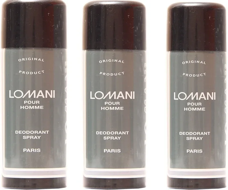 LOMANI Lomani Pour Homme Deodorant Spray - For Men & Women(600 ml, Pack of 3)