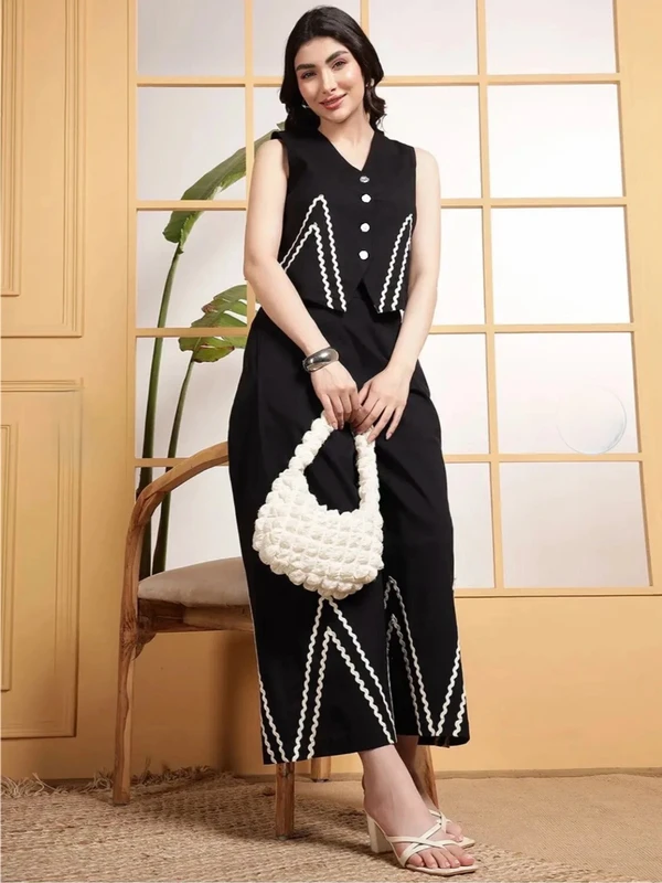 Lycio Waistcoat Palazzos Co-ords Set