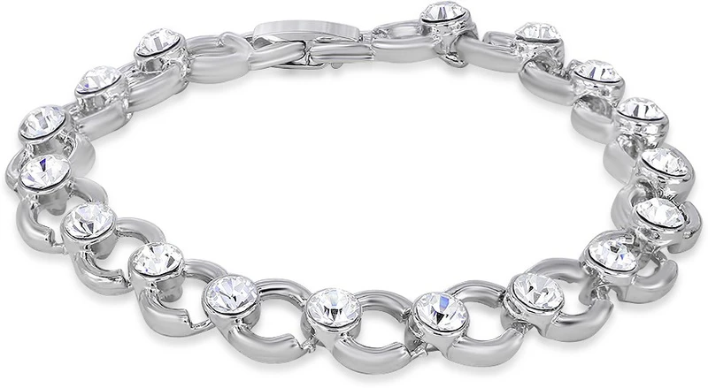 mahi Alloy Zircon Rhodium Bracelet