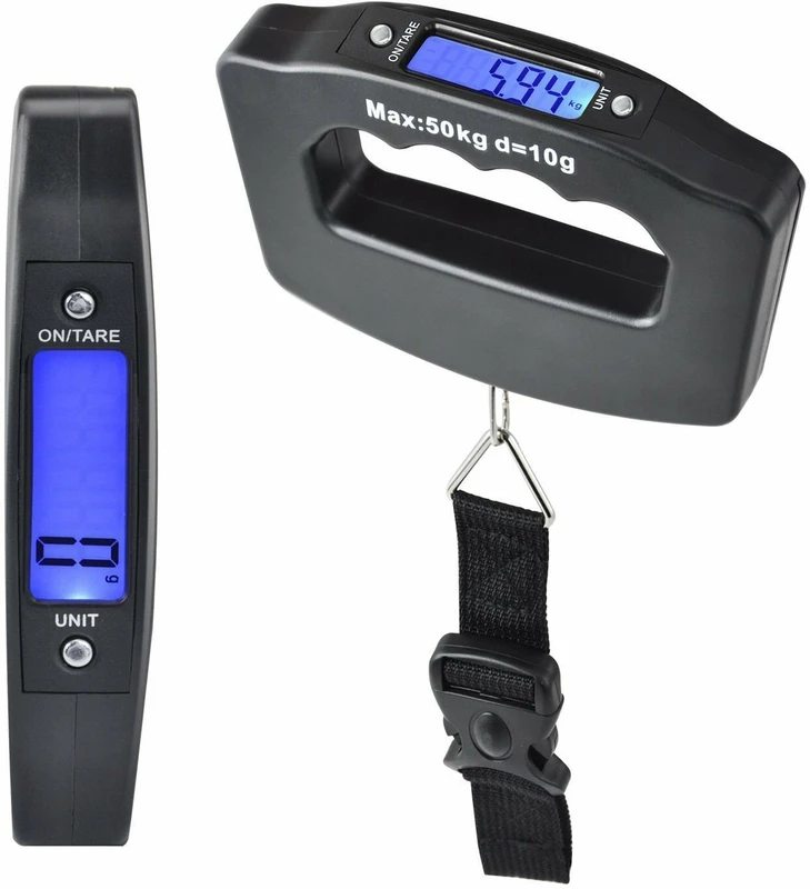 Mir mart Hanging Scale Digital Hand Scaller Luggage Scales up to 50 kg With Strap Weighing Scale (Black) Weighing Scale(Black)