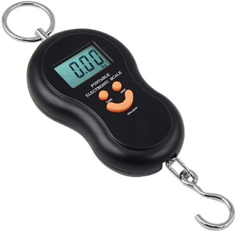 MOHAK 40kg Weight Capacity Battery Powered Electronic Portable Luggage Weighing Scale(Black)