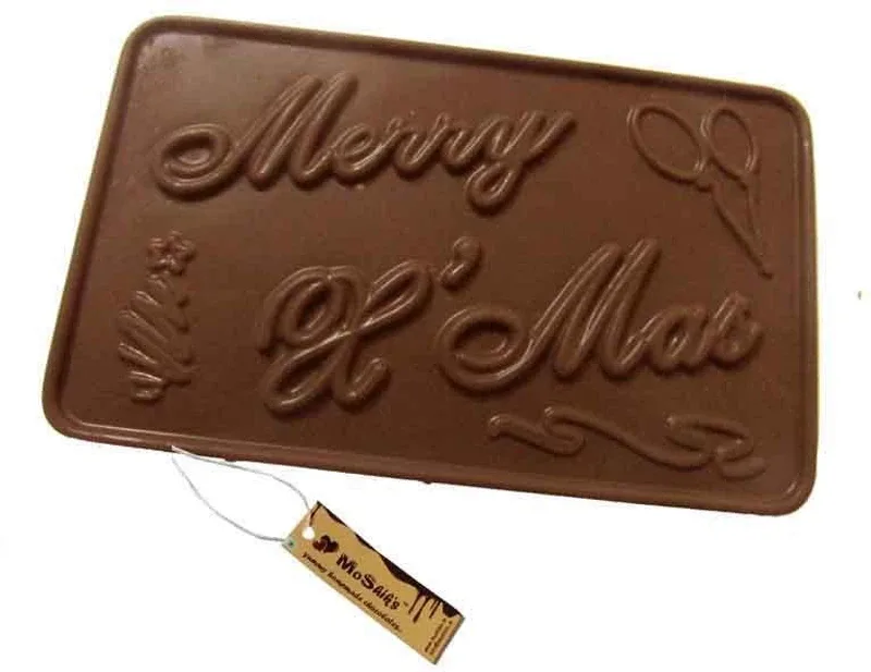 Moshiks MERRY XMAS 200 GM MILK CHOCOLATE BAR Bar(0.2 kg)