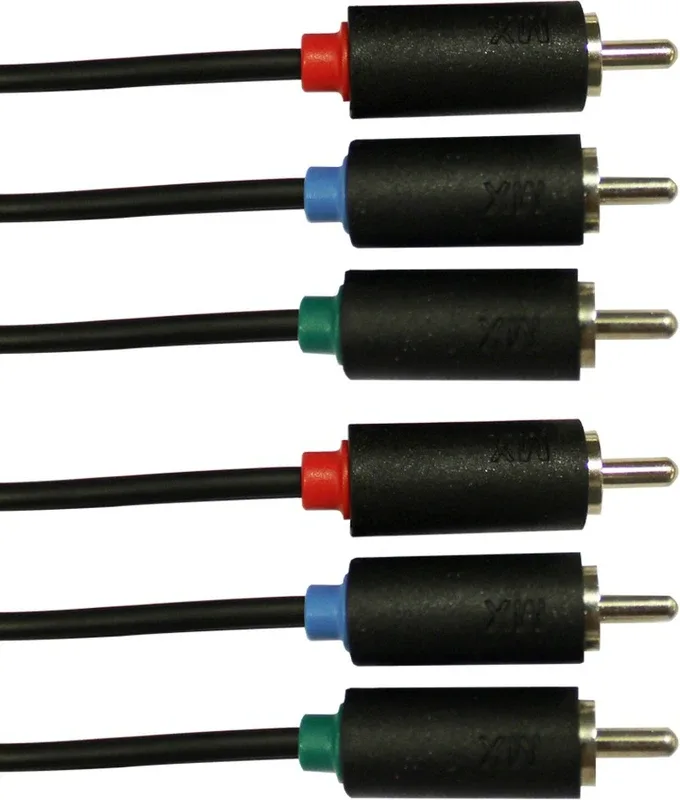 MX  TV-out Cable 3 Rca Plugs To 3 Rca Plugs Cord - 1.5 Meter : 3380(Black, For Home Theater)