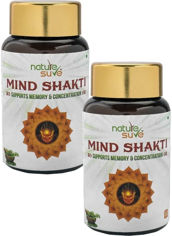 Nature Sure Mind Shakti Tablets with Natural Herbs-2 Pack (2 x 60 Tablets)(2 x 60 No)