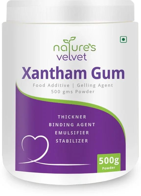 Natures Velvet Lifecare Xanthan Gum Powder Thickening agent 500gms -Pack of 1 Carboxymethyl Cellulose (CMC) Powder(500 g)