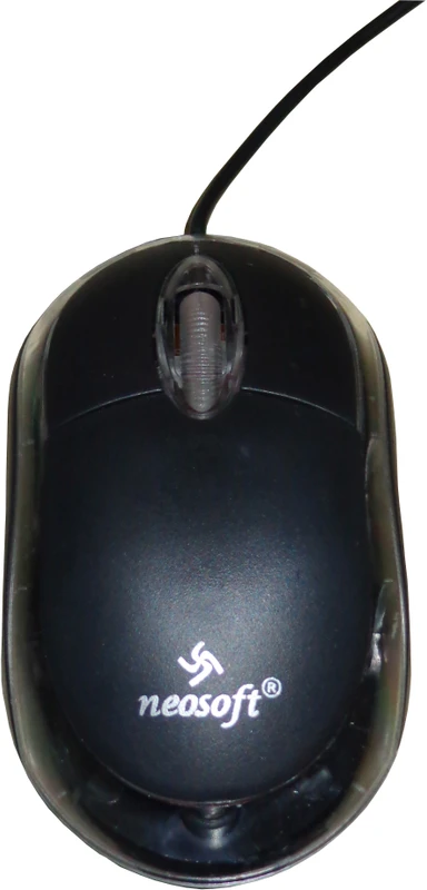 NEOSOFT Bravo Wired Ambidextrous Optical Mouse(USB, Black)