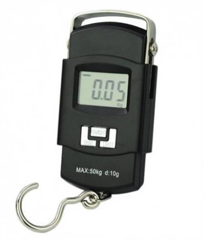NIBBIN N-111 50Kg Portable Hanging Luggage Weight Machine Digital Weighing Scale(Black)
