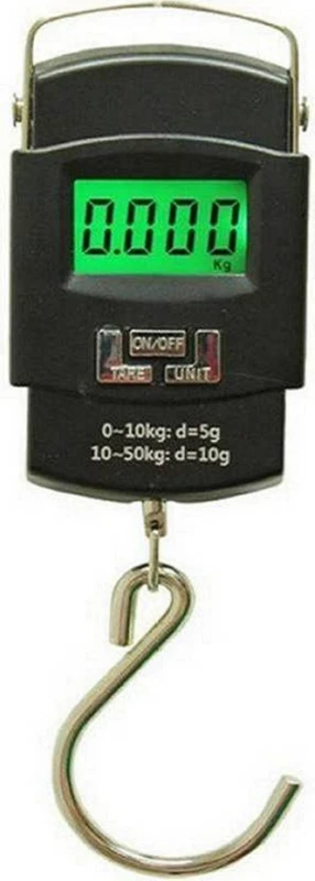 NIVAYO 50Kg Portable Luggage Hanging Weight Machine Digital Weighing Scale Weighing Scale(Black)