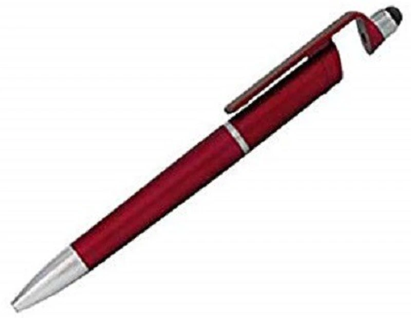 NTorque Stand Holder,Screen Wipe & Ballpoint Pen Ink Writing Pen Stylus Stylus(Maroon)