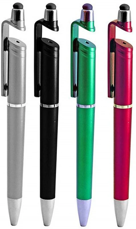 NTorque Stand Holder,Screen Wipe & Ballpoint Pen Ink Writing Pen Stylus Stylus(Multicolor)