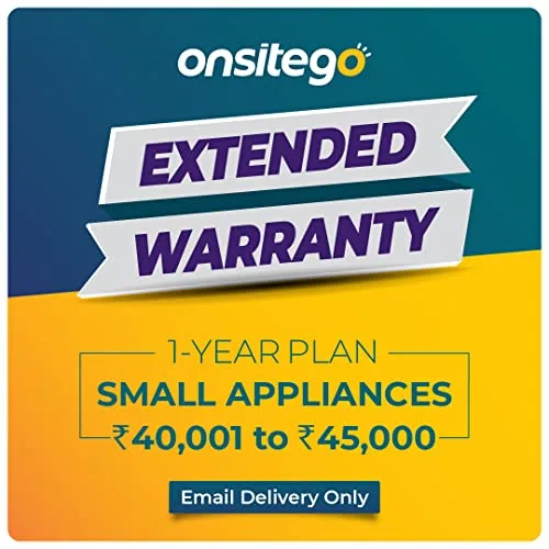 Onsitego 1 Year Extended Warranty for Small Home & Kitchen Appliances from Rs. 40001-45000 (Email Delivery - No Physical Kit)