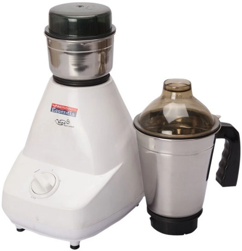 Padmini Essentia Mixer Grinder 400 W Mixer Grinder(Cuttee | 2 Jars | White)