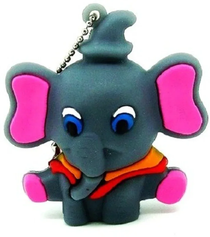 PANKREETI Elephant 32 GB Pen Drive Compatible with Netbook, Gaming Console, Desktop Computer, Television, Audio Player, Laptop USB 2.0 Rubber Case(Grey)