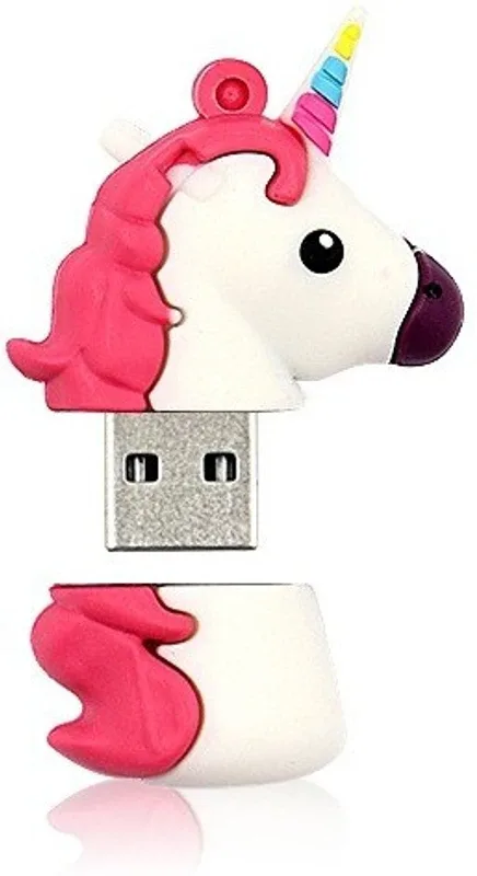 PANKREETI PKT457 Unicorn Horse 32 GB Pen Drive Compatible with Netbook, Gaming Console, Desktop Computer, Television, Audio Player, Laptop USB 2.0 Rubber Case(Multicolor)