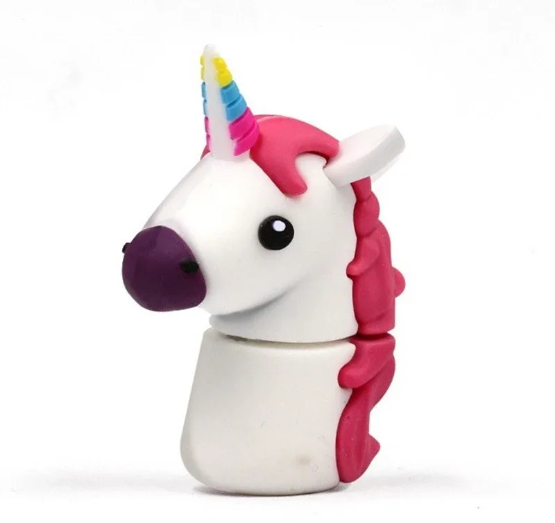 PANKREETI PKT547 Unicorn Horse Cartoon Designer 256 GB Pen Drive Compatible with Netbook, Gaming Console, Desktop Computer, Television, Audio Player, Laptop USB 2.0 Rubber Case(Mul
