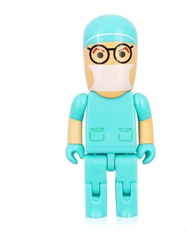 PANKREETI PKT592 Doctor Nurse 32 GB Pen Drive Compatible with Gaming Console, Desktop Computer, Television, Audio Player, Laptop USB 2.0 Rubber Case(Multicolor)