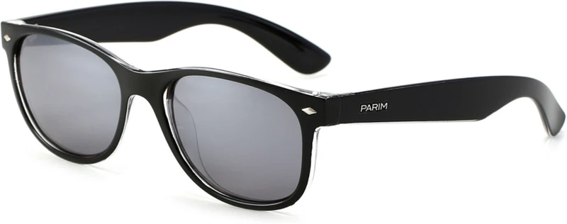 PARIM Wayfarer Sunglasses(For Men & Women, Silver)