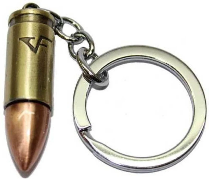 PARRK Metal Thick Bullet Key Chain(Gold)