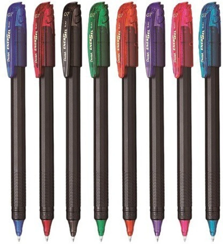 PENTEL Energel by THE MARK Roller Ball Pen(Pack of 8, Ink Color - Assorted)