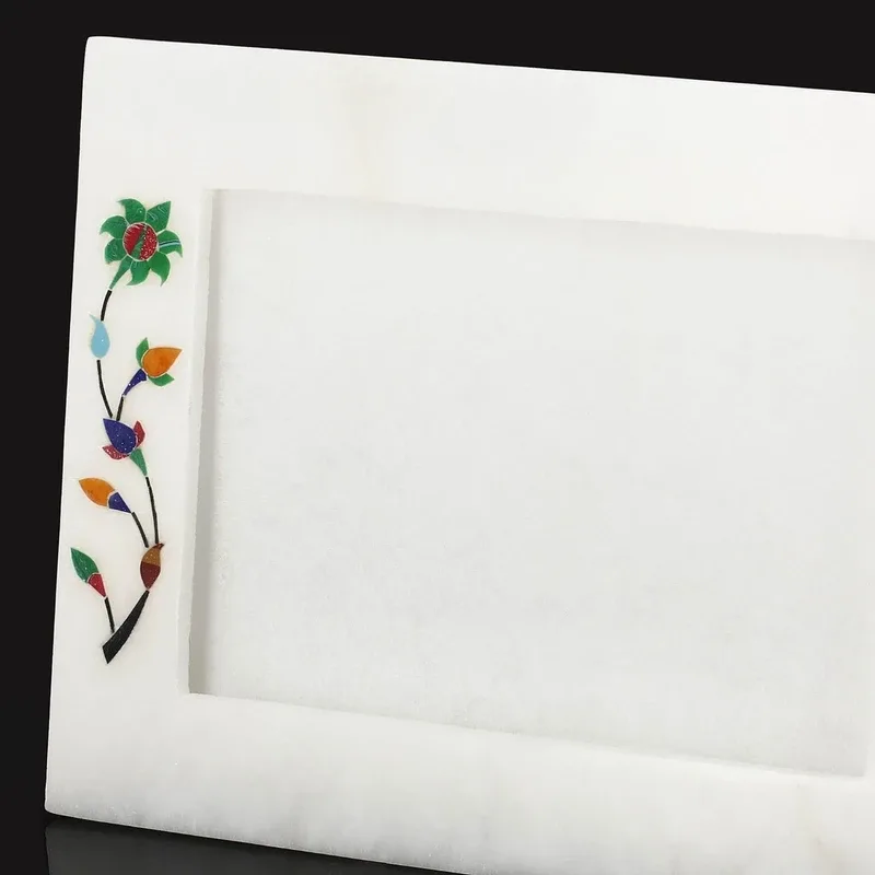 Pooja Creation Stoneware Photo Frame(White, 1 Photo(s), 17*3*20)