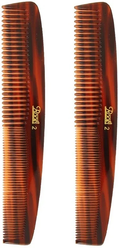 ROOTS Brown Dressing Comb for Fine/Medium Length Straight Hair - Pack of 2