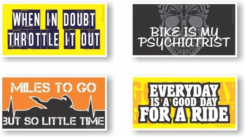 ROVER Sticker & Decal for Bike(Yellow, Orange, Black)
