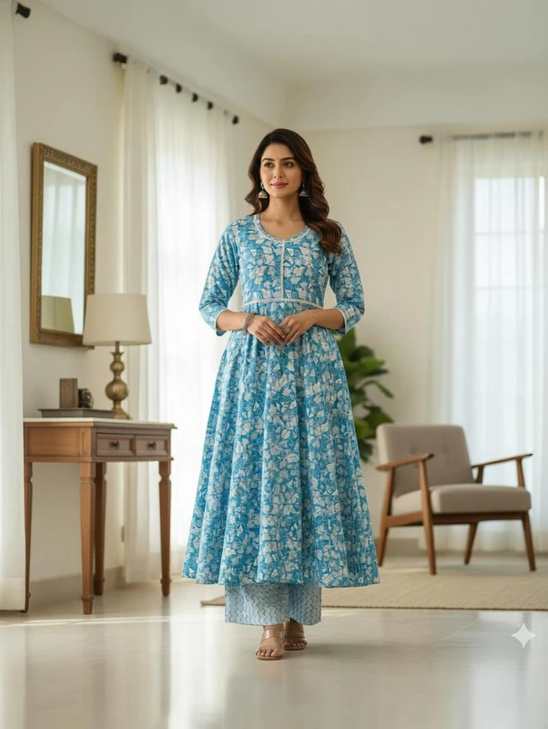 sadya attire Women Kurti Palazzo Set