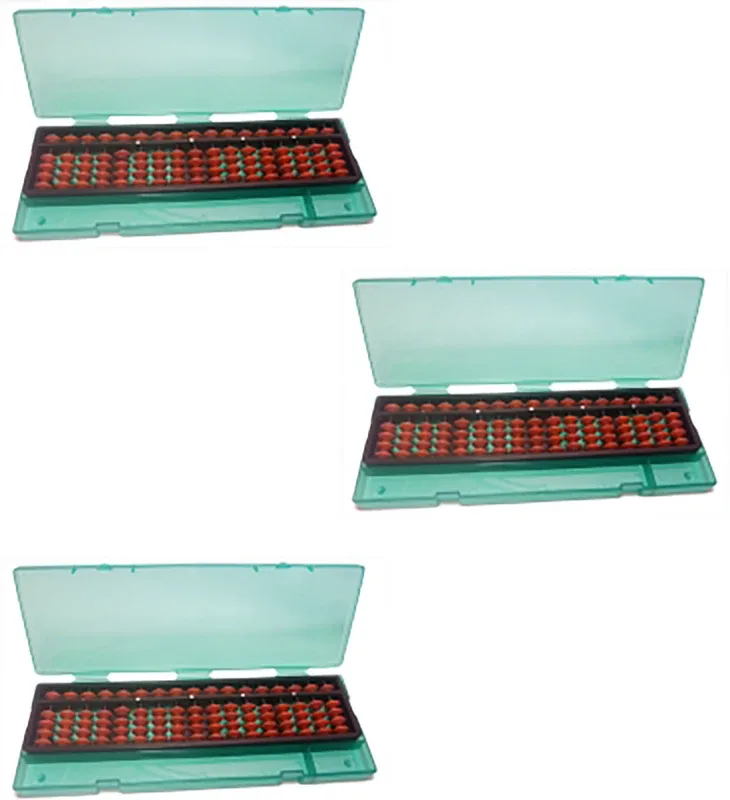 Sae Fashions Sae Brown 17 Rod Abacus Kit With Box(Brown)