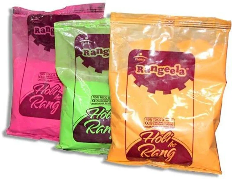 saf Herbal Holi Color Powder Pack of 10(Green, Pink, Yellow, 1000 g)