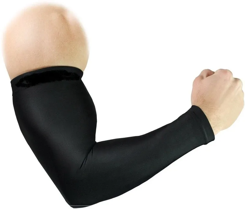 SAIFPRO Cotton Arm Sleeve For Men & Women(Free, Black)