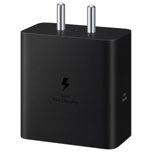 Visit the Samsung Store Samsung Original 60W Power Adapter (Black), GaN Fast Charging, USB Power Delivery 3.1, Universal Compatibility (Without Cable)