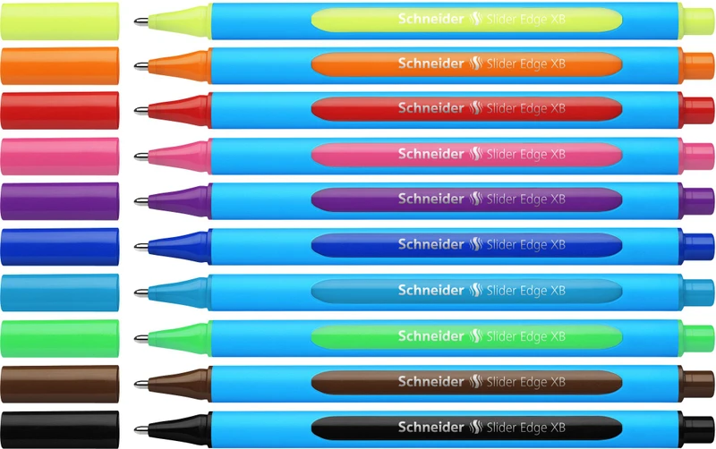 schneider Plastic Ball Pen(Pack of 10, Ink Color - Asstd)