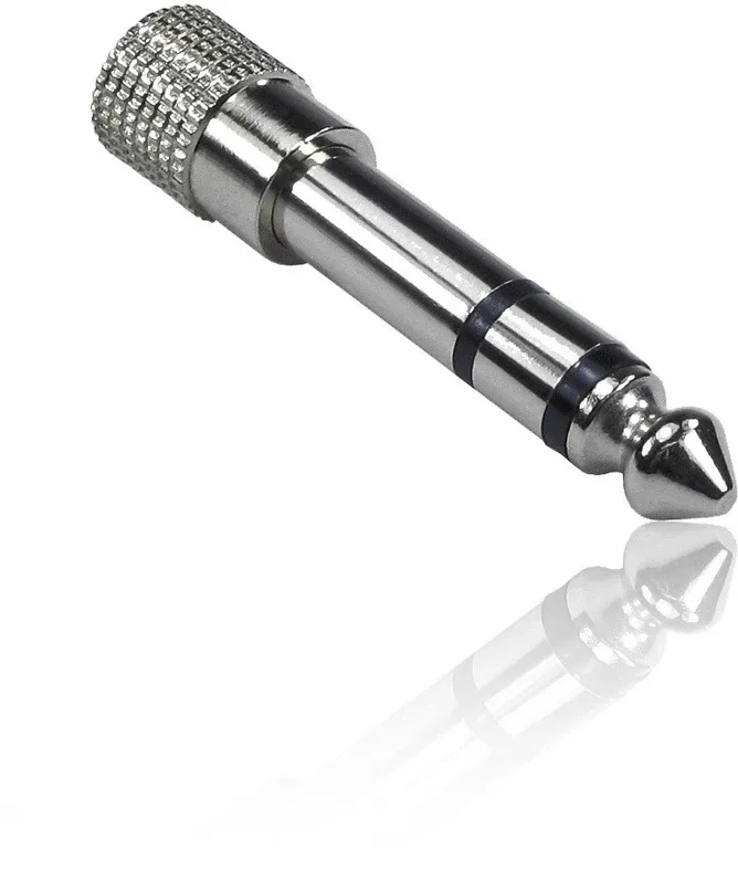 SeCro 3.5mm Female to 6.35mm Male Plug Stereo Audio Jack Converter (Silver) Headphone Adapter(Silver)