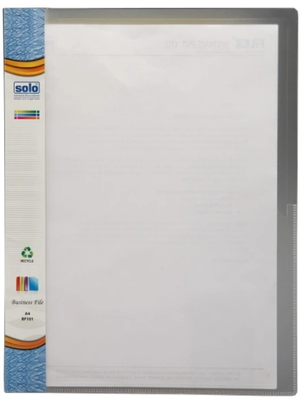 Solo Business File(Set Of 6, Frosted White)