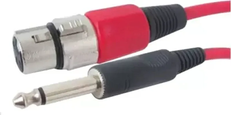 sriaarnika Male To Mic Female Microphone XLR 5 Meter Cable(Black, Red)