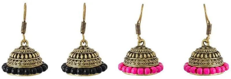 SUBHARPIT Pleasant Personality Beads Metal Earring Set