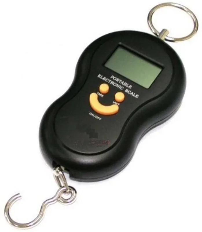 Swarish Portable Handheld 40 Kg Electronic Led Travel Luggage Weighing Scale(Black)