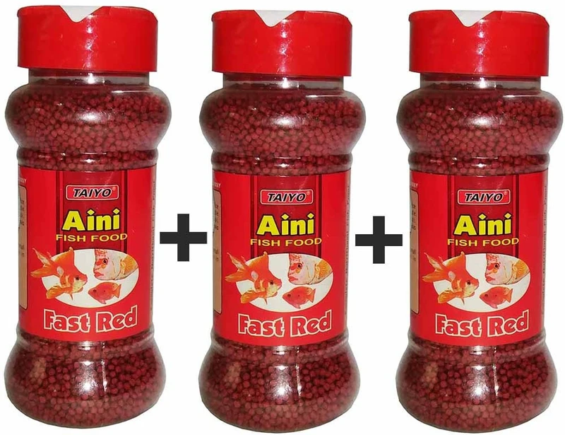 TAIYO Aini FAST RED 3 pack 60g 0.18 kg (3x0.06 kg) Dry Young Fish Food