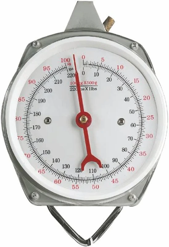 texla 1 KG TO 100 KG Dial Spring Balance Heavy Duty Hook Type Meat/Cylinder/ Luggage Hanging Weighing scale Weighing Scale(White)
