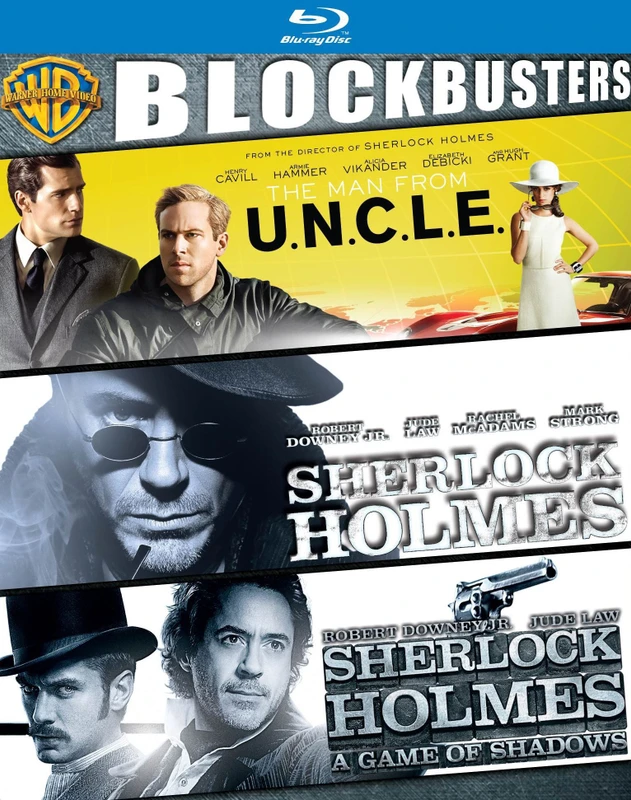 The Man From U.N.C.L.E., Sherlock Holmes & Sherlock Holmes: A Game Of Shadows - BD(Blu-ray English)