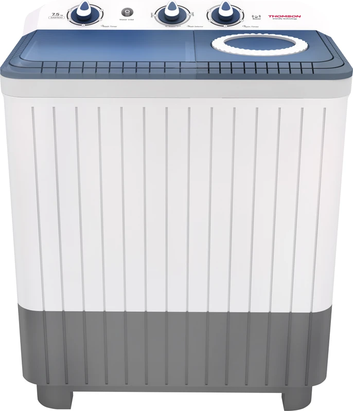 Thomson 7.5 kg 5 Star Rating, Smart Pro Wash Technology Semi Automatic Top Load Washing Machine White, Blue, Grey(SA97500)