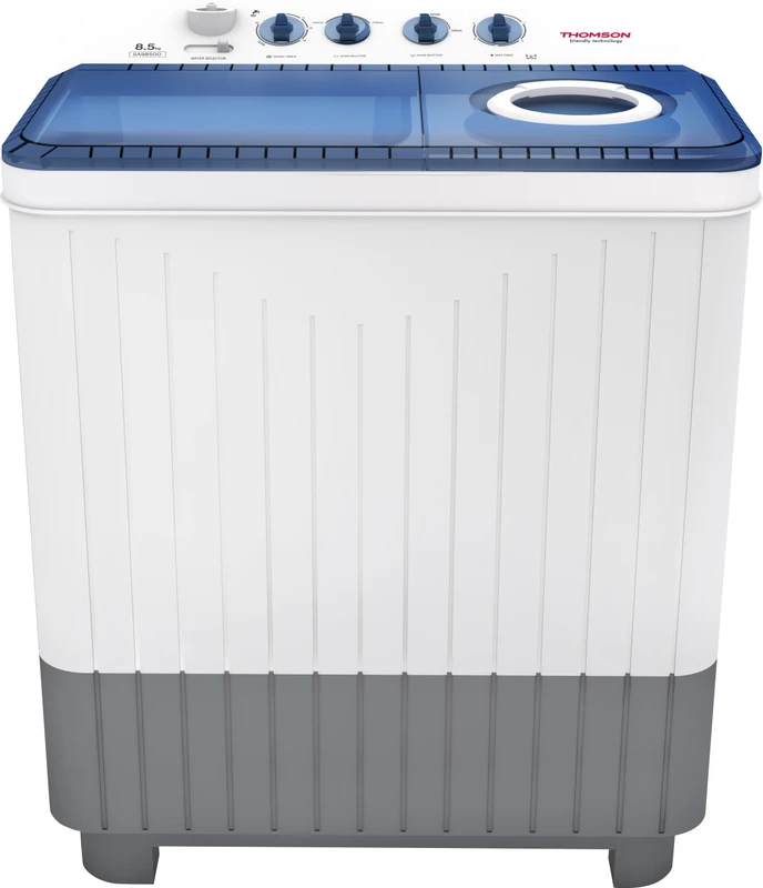 Thomson 8.5 kg 5 Star Rating, Smart Pro Wash Technology Semi Automatic Top Load Washing Machine White, Blue, Grey(SA98500)