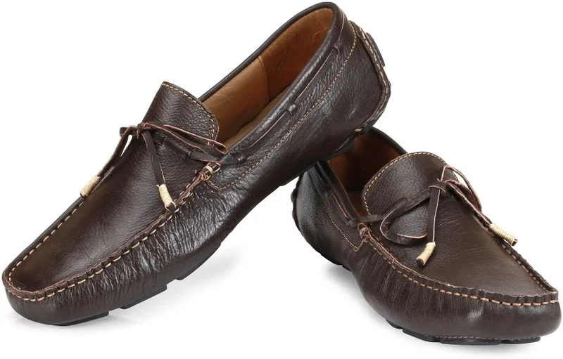 TZARO Choco Knot Boat Shoes For Men(Brown , 42 Euro)