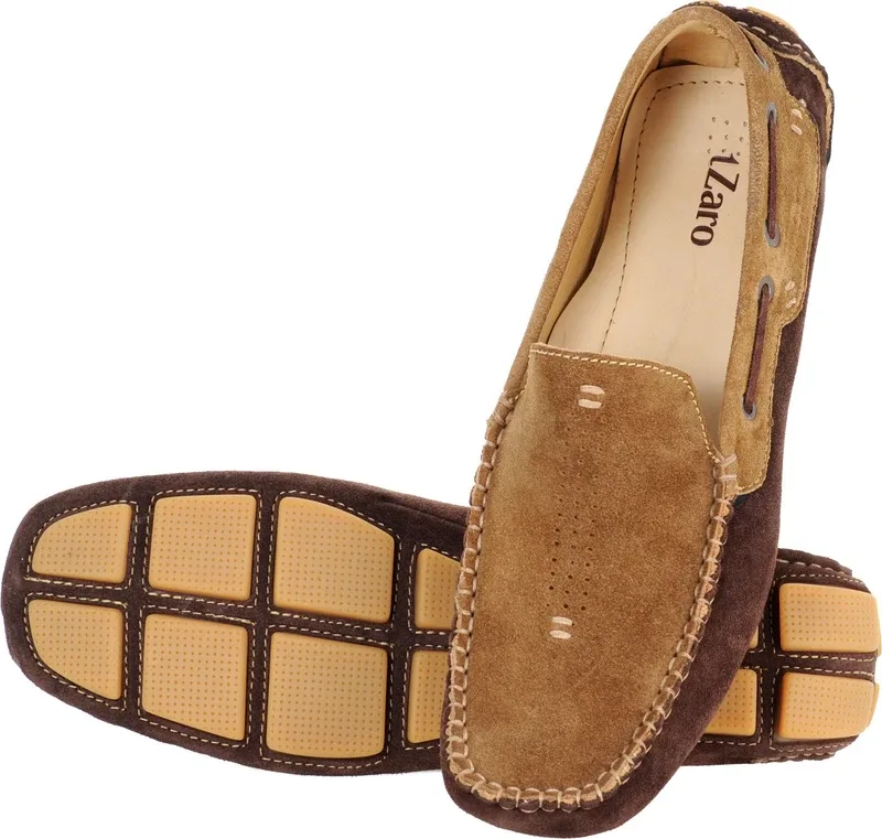 TZARO Driving Shoes For Men(Tan , 43 Euro)