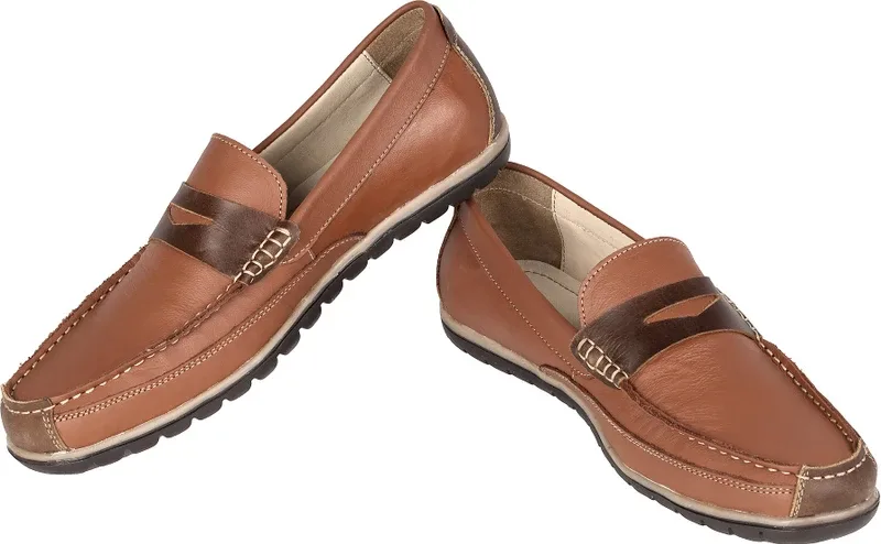 TZARO Loafers For Men(Tan , 42 Euro)