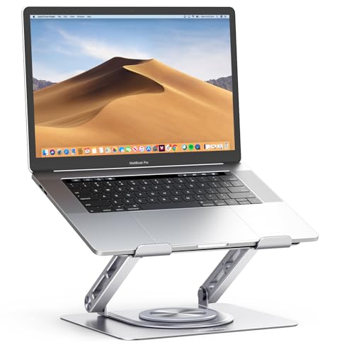 Visit the UGREEN Store UGREEN Laptop Stand, 360° Rotating Base, Ergonomic Adjustable, Riser Holder | Compatible with 12-17.3 inch Tablet & Notebook of MacBook/Surface/Chromebook/iP